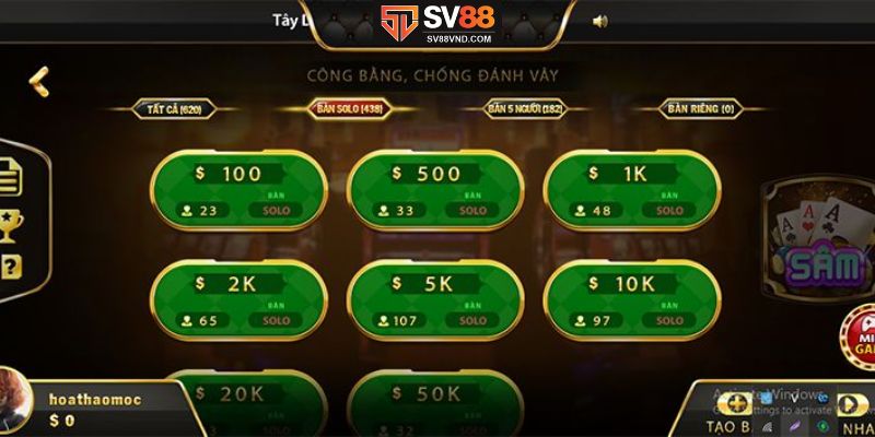 Game bài sâm lốc SV88